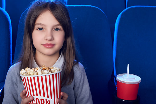 Copil la televiziune